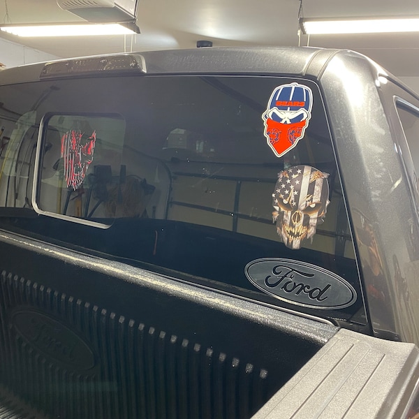 Police Thin Blue Line Decal Vinyl Bumper Sticker (2"x3 - Foto 3