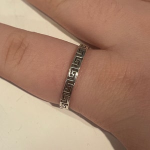 Millgrain And Contrasting Matt And Shiny Finish Sterling Silver 6mm Wedding Ring main image 1
