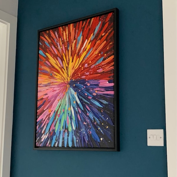 Original Forest Oil Painting on Canvas Original 3d Abstract Wall Art ...