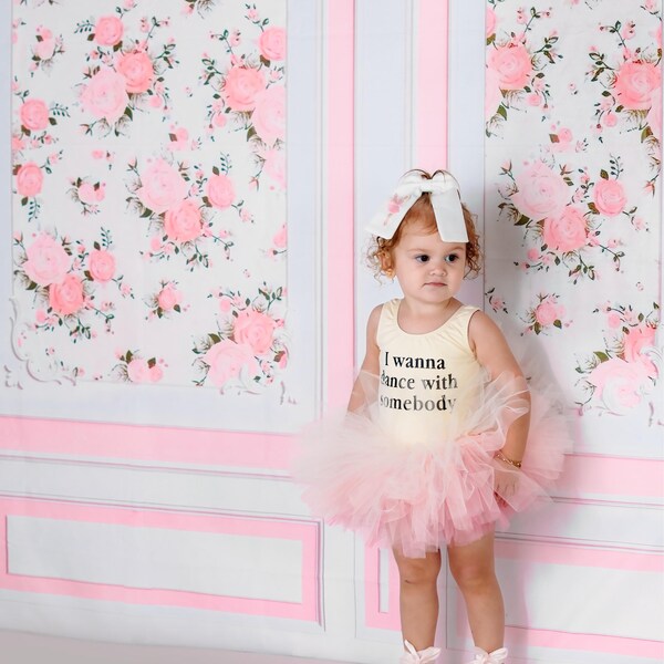 Girls White Peter Pan Collar LS Top (Buttons in Back) main image 1