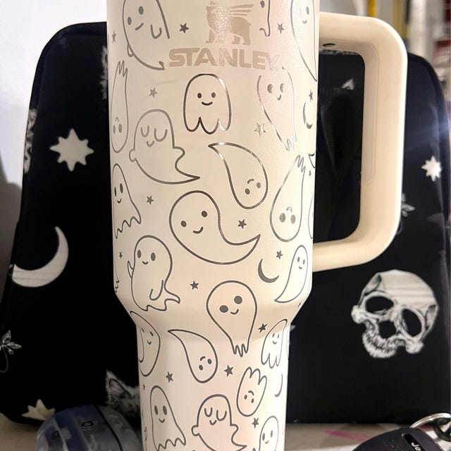 5er-Set Halloween-Strohhalm-Abdeckungen Für Stanley Cups – Lustige Geister & Kürbisse