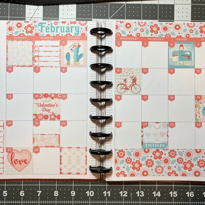 February Monthly Kit, Happy Planner February Stickers, February ...
