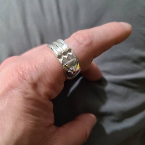 Atlantis Ring, Sterling Silver Atlantis Ring, Shiny Finish