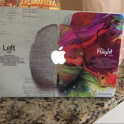 Painting MacBook Skin Left Right Brain MacBook Decal MacBook Sticker ...