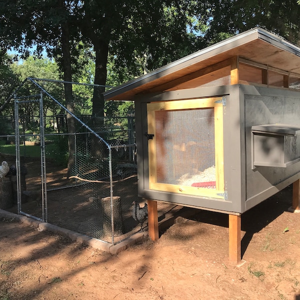EFFICIENT Chicken Coop Plans | DIY Backyard Hen House | Large 20 Bird ...