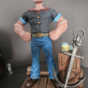 ポパイ像｜クラシックカートゥーンファンアートフィギュア～30cm