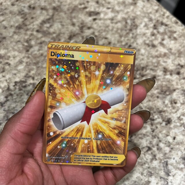 Pokemon Graduation Card, Graduation Card, Pokemon Graduation Gift