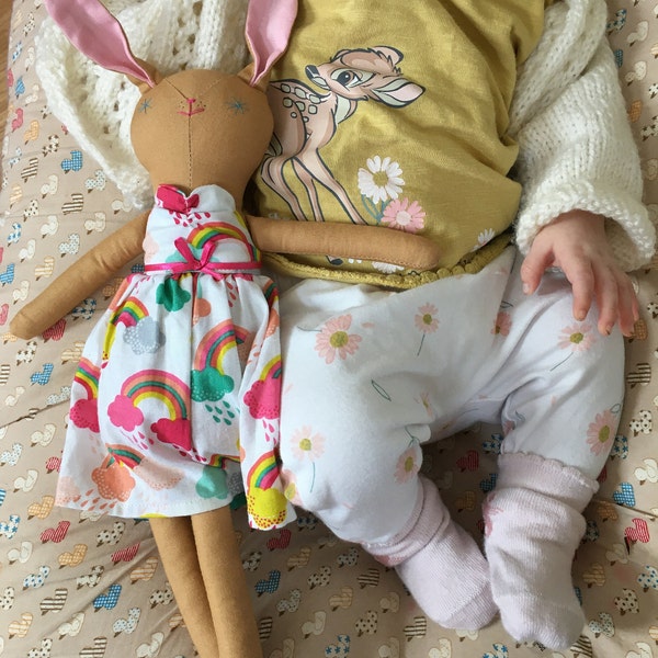 Handmade Pink Cat Doll in Tutu, With or Without Rattle - Cute Cat ...