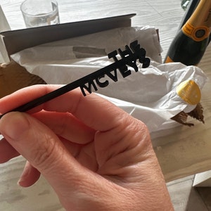Personalized Wedding Cocktail, Signature Drink, Wedding Cocktail Stick, Wedding Bar, Stir Sticks, Personalized Drink stirrer, Wedding Decor