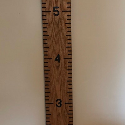 Hand Routed Growth Chart Ruler : Oak Board Edition W/ Left and - Etsy