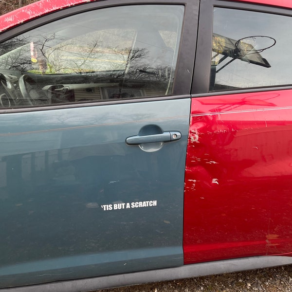 Accident Hit Kill Count Car Decal White Vinyl 25x15 Cm Battle Scars Funny Accident Bumper Sticker Vinyl Decal Dent Crash Sticker Damage Sticker Car Truck SUV Van Motorcycle Car Kill Count Decal