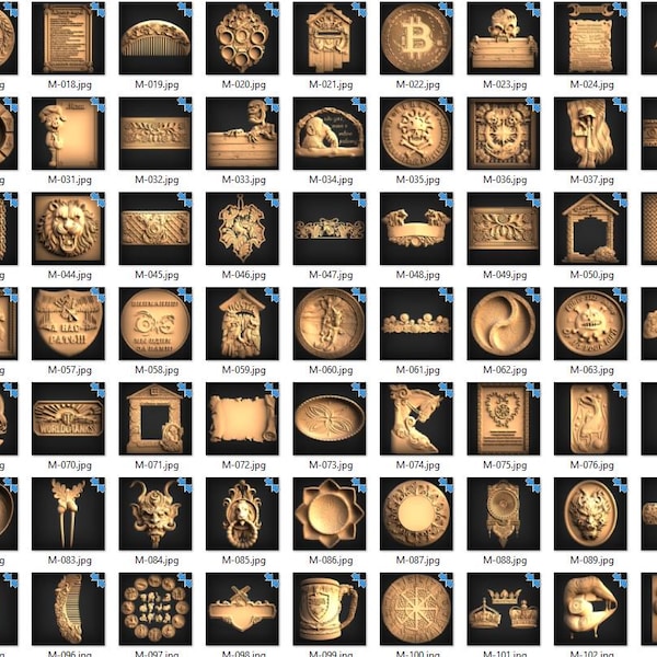 Dragons 3D CNC Router STL Pack: 130 STL Files of Dragon Models for 3D ...