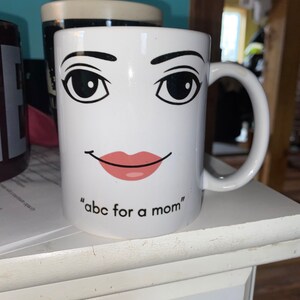 Roblox Woman Face Mug Funny Girl Cute Gamer Birthday Gift Hot Etsy - roblox woman face emoji