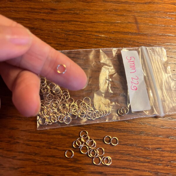 Open Jump Rings Gold Filled 22 Gauge 5mm 50Pcs