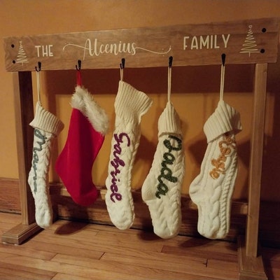 Free Standing Stocking Holder Stand Custom Christmas Stocking Stand Free Standing Stocking Holder Stand Custom Christmas Stocking Stand