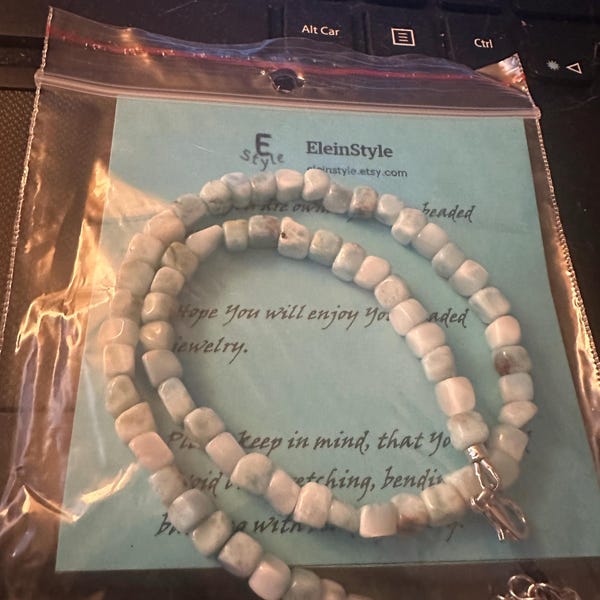 Olivenorma 7-19mm White Phantom Quartz Beaded Bracelet main image 1