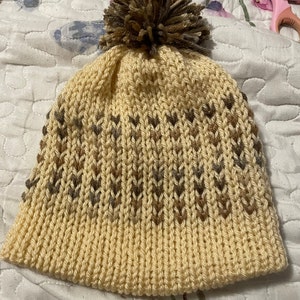 Fair Isle Baby Hat Machine Knit Tutorial, Addi Little Hearts Hat
