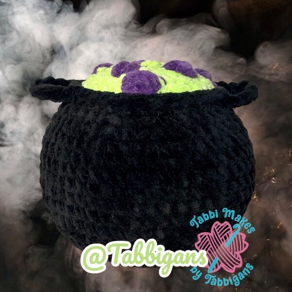 Cauldron Pattern No Sew Cauldron Crochet Pattern, Amigurumi Cauldron Pattern, Halloween ...