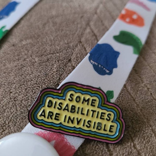 Some Disabilities Are Invisible Enamel Pin Neurodiversity ADHD Autism ...
