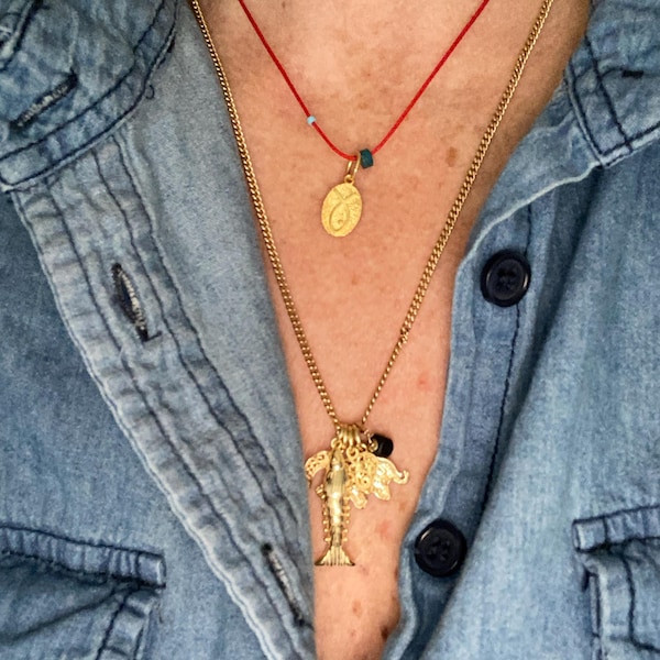 Blue Eyed Fish Necklace