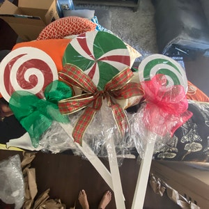 Christmas Lollipops Yard Decorations - Etsy