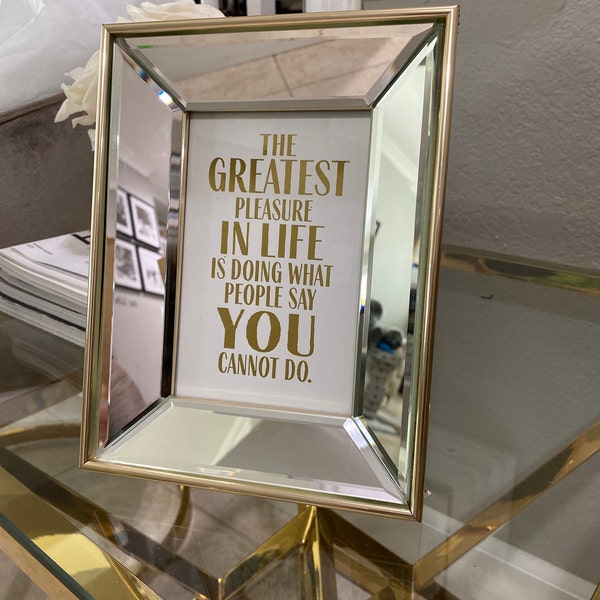 Gold Foil Custom Quote Print, Personalized Gift Custom Sign Home Decor ...