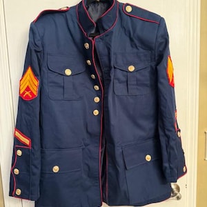 Black Military Wedding Jacket: Marine Corps Groom Outfit, USMC Marine  Uniform Wool - Etsy Israel