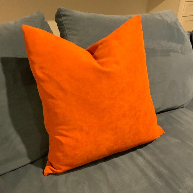 Arancione Bruciato Federe Cuscini Divano 75X75 Set di 4 Semplicità