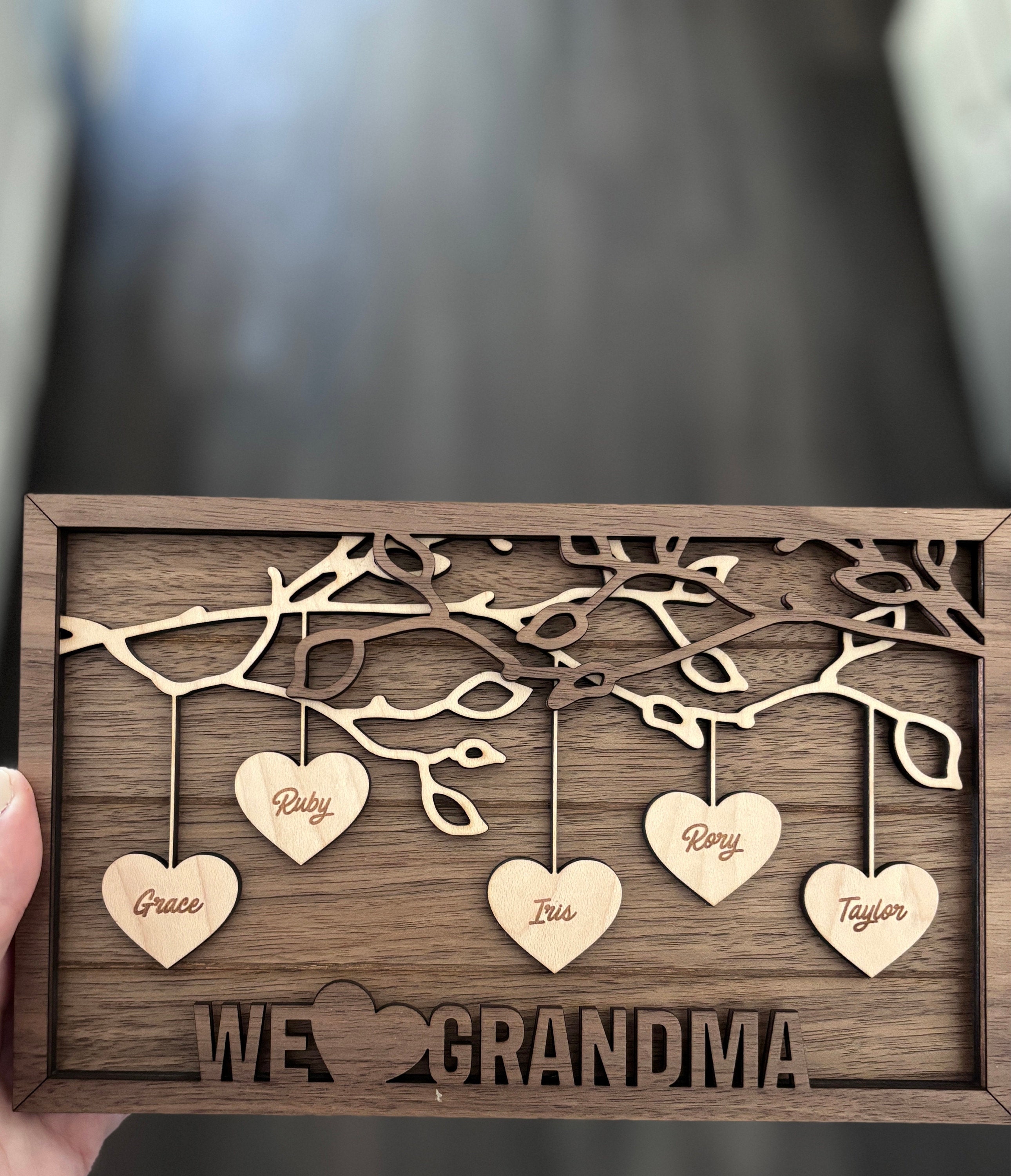 Custom Mother&#39;s Day Gift Personalized Gift from Kids Mother&#39;s Day Present from Children Mothers Day Gift for Grandma Grandchildren Names