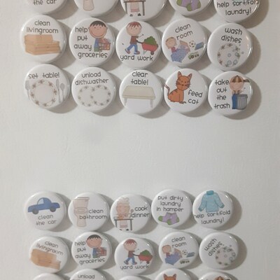 Kids Magnet Daily Routine, Chore Board, Task Chart Personalized Option ...