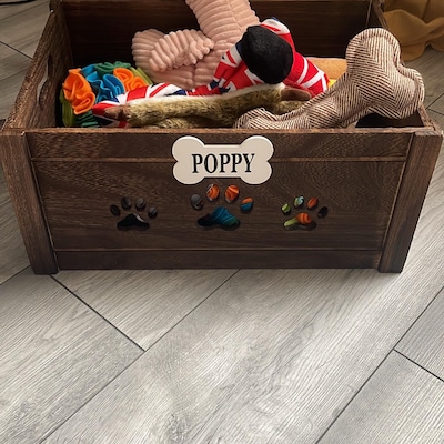 Personalised Toy Box Dog Box Gift Box Dog Crate Dog Treat Gifts for ...