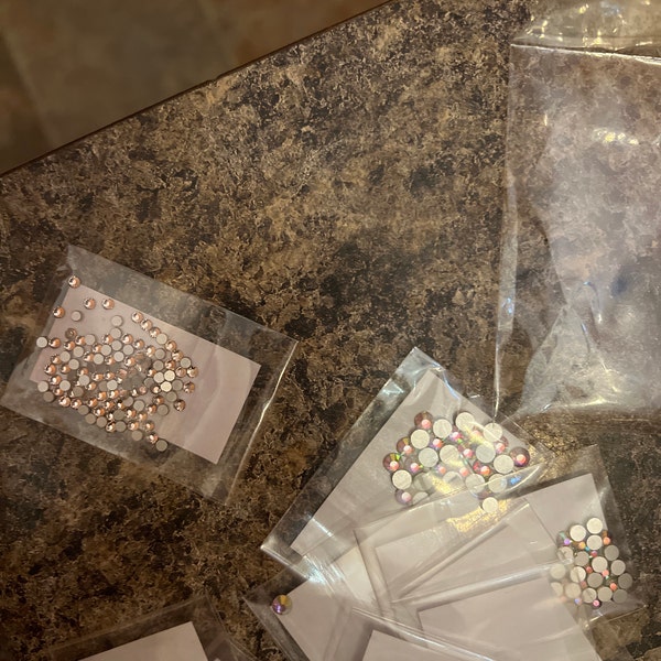 SWAROVSKI Crystals LIGHT ROSE Rhinestones Gems Stones Flat Back Non ...