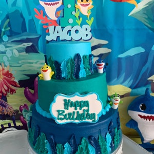 Fetes Occasions Speciales Personnalise Bebe Requin Party Cake Slice Sacs Articles De Fete