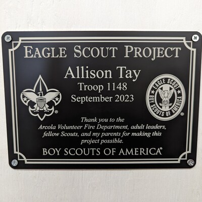 BSA Licensed-eagle Scout Project Marker 10 Years Extreme Weather ...