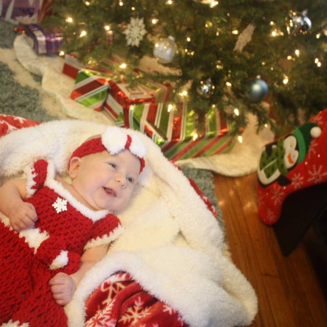 Conjunto De Ropa De Navidad Para Bebé – Traje De Papá Noel De Punto De Ganchillo, Algodón Suave, Accesorios Para Sesión De Fotos, Recién Nacidos 0-3 Meses, Regalo único