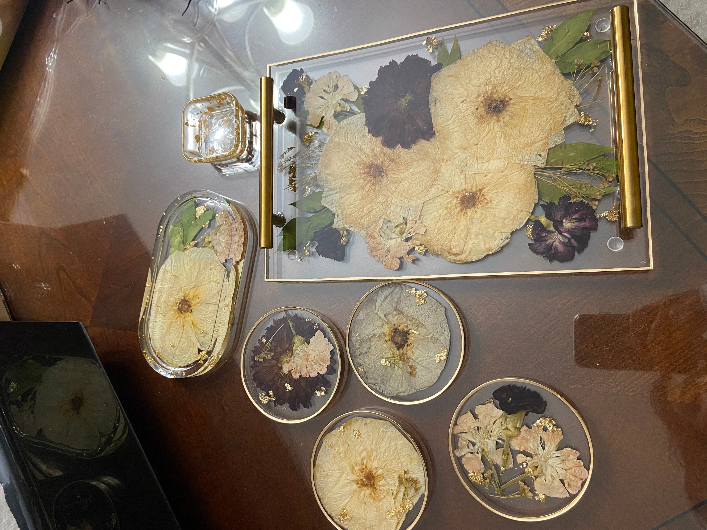 Preserved flowers from Angelica's etsy review