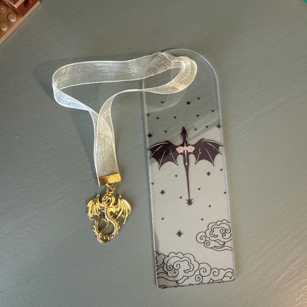 Signet Bookmarks Fourth Wing Acrylic Bookmark With Signet - Etsy