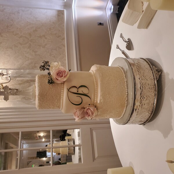 Monogram Plaque | Letter Cake Charm | Custom Cake Charms | Acrylic ...