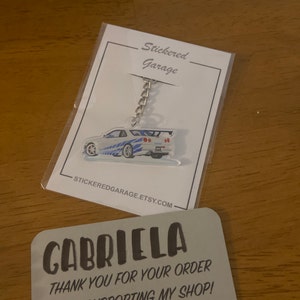 Matte Vinyl Sticker Fast and the Furious 1997 Mazda RX-7 Tokyo Drift
