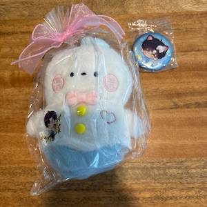 Love and Deepspace Plush Keychain Charm: Bunbun, Happy Snowman