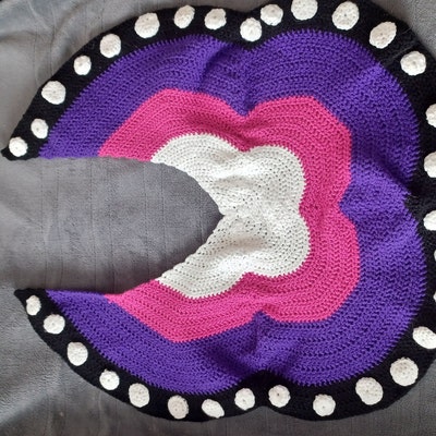 on butterfly wings crochet shawl