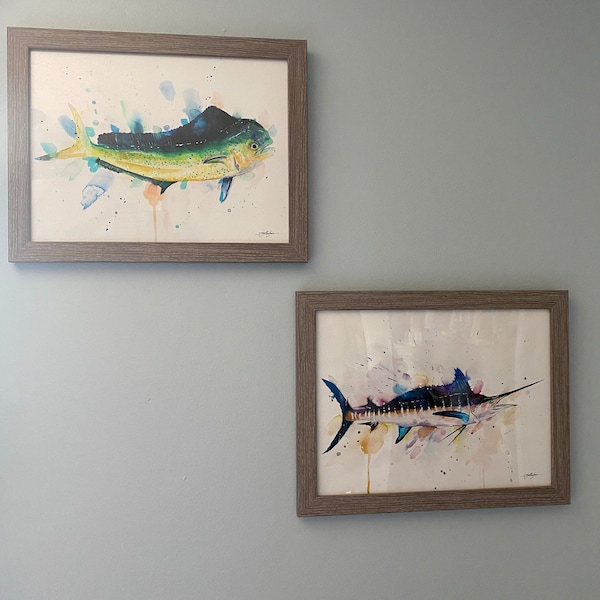 Mahi Mahi, Dolphin Fish, Dorado Limited Edition Watercolor Art Print by ...