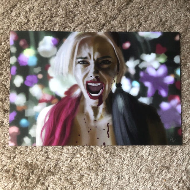 マーゴット・ロビー ハーレイ・クイン アートプリント - スーサイド