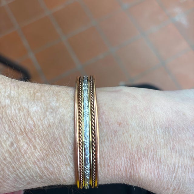 Bracelet Magnétique En Cuivre Boré Avec Aimants 3000 Gauss - Marque MJ - Neuf - Fabriqué En France