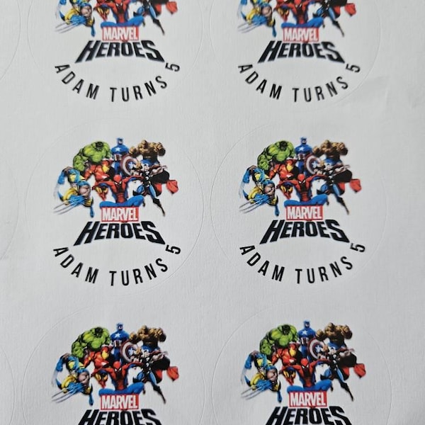 Personalised 'Thank You For Coming To My Party' Stickers For Party Bags, Cones & Boxes (Multicolour)
