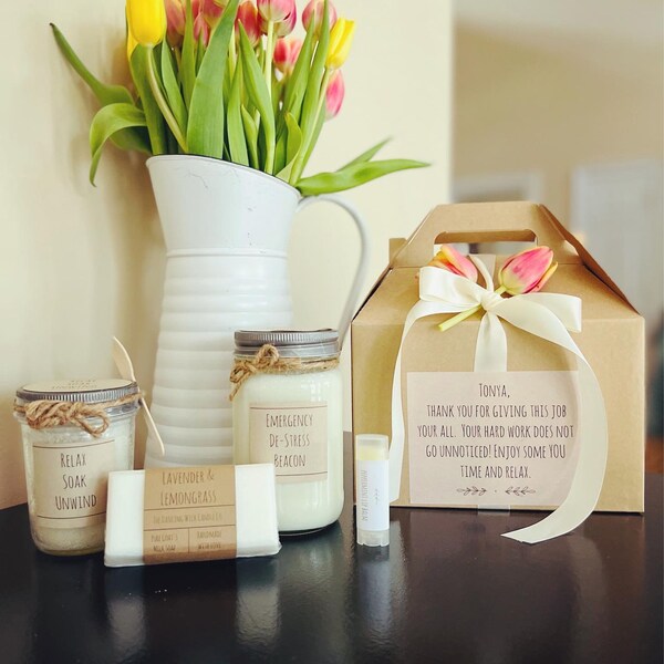 Stress Relief Care Package / Relaxation Self Care Gift Box for Friend ...