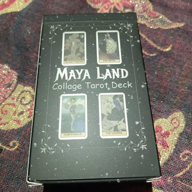 Maya Land Tarot Deck - 78 Unique Collage Art Cards - Etsy