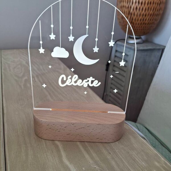 Cross LED Night Light Personalized With Your Text Bible Verse Custom