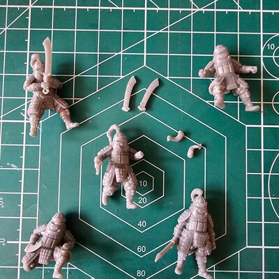Japanese Samurai Bowmen Unit x18 Kyoushuneko, Wargames Feudal Warrior Miniature