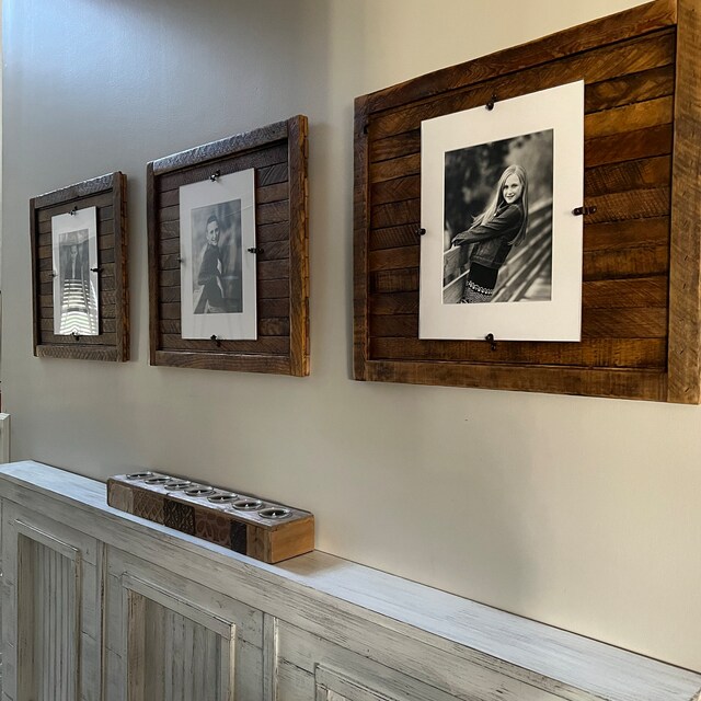 Rustic Tobacco Lath Picture Frame